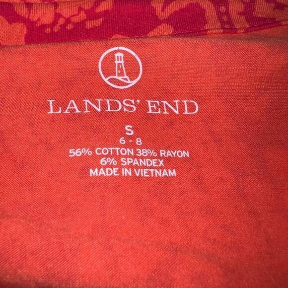 Lands end floral blouse women’s size small(6-8) - Picture 4 of 4